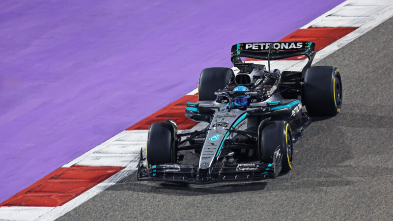 George Russell (Mercedes) during the 2025 Bahrain Grand Prix