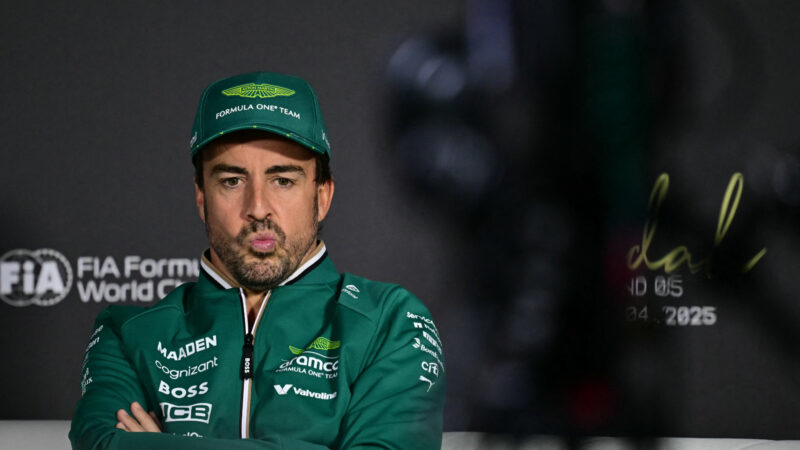 Fernando Alonso during a press conference for the Saudi Arabian GP