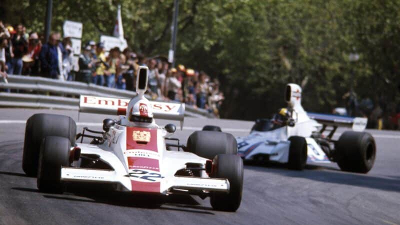 Stommelen Embassy-Hill Brabham’s Carlos Pace